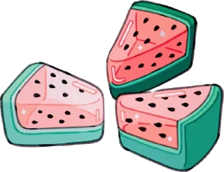 🍉 emoji food @itsxcvinow Telegram sticker 15 of 27