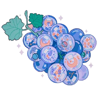 🍇 emoji food @itsxcvinow Telegram sticker 11 of 27