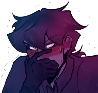 😳 emoji you are gay💜 Telegram sticker 17 of 48