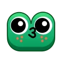 😘 emoji Frog Emoji Pack @TgSticker Telegram sticker 15 of 50