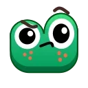 🤨 emoji Frog Emoji Pack @TgSticker Telegram sticker 18 of 50