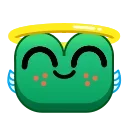 😇 emoji Frog Emoji Pack @TgSticker Telegram sticker 9 of 50