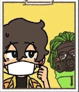 😷 emoji Не совсем герой Telegram sticker 7 of 42