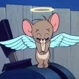 😇 emoji Tom and Jerry Telegram sticker 22 of 55
