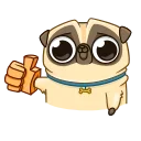 Sticker from Penny Pug