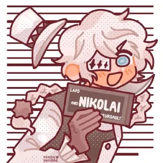 🌟 emoji Гоголь #2 -> @animebotsa Telegram sticker 5 of 33