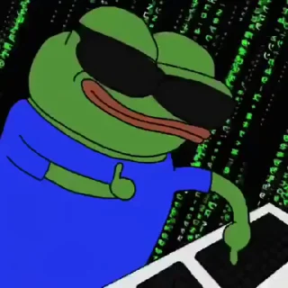 👍 emoji pepe 🐸; @shitpostlidreron Telegram sticker 19 of 39