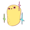 Sticker from Sweet potatos