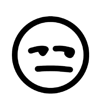 😒 emoji Sweet Telegram sticker 13 of 35