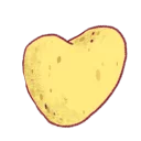 Sticker from Sweet potatos