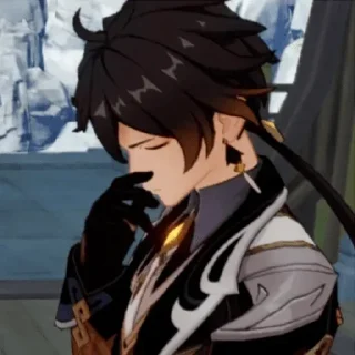 🤔 emoji Zhongli by @genshiin_impact Telegram sticker 13 of 30