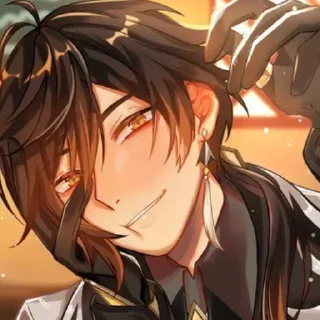 😏 emoji Zhongli by @genshiin_impact Telegram sticker 7 of 30