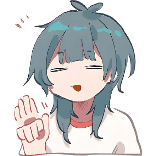 👋 emoji Медуза-тян @Nyasticks Telegram sticker 21 of 42