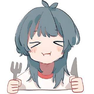 😋 emoji Медуза-тян @Nyasticks Telegram sticker 11 of 42
