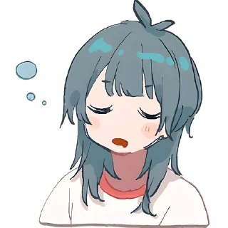 😴 emoji Медуза-тян @Nyasticks Telegram sticker 17 of 42
