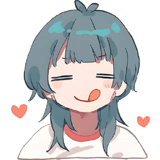 😋 emoji Медуза-тян @Nyasticks Telegram sticker 12 of 42