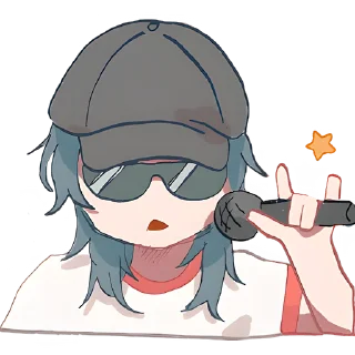 🤟 emoji Медуза-тян @Nyasticks Telegram sticker 15 of 42