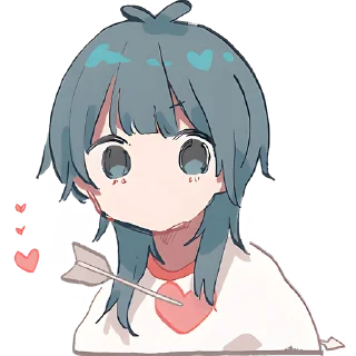💘 emoji Медуза-тян @Nyasticks Telegram sticker 16 of 42