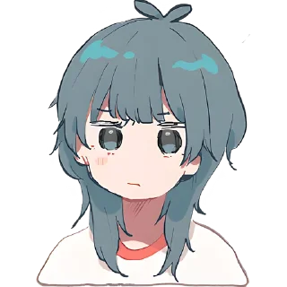 😟 emoji Медуза-тян @Nyasticks Telegram sticker 6 of 42