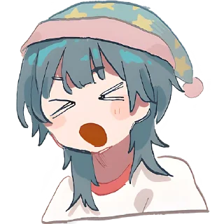 🥱 emoji Медуза-тян @Nyasticks Telegram sticker 20 of 42