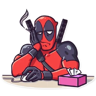 😑 emoji Дедпул|@Styckery_UA|@Vergisticks Telegram sticker 21 of 35
