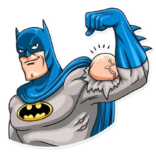 😏 emoji Бетмен|@Stickery_UA|@Vergisticks Telegram sticker 20 of 35