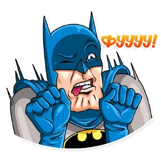 🤢 emoji Бетмен|@Stickery_UA|@Vergisticks Telegram sticker 14 of 35