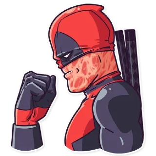 ✊ emoji Дедпул|@Styckery_UA|@Vergisticks Telegram sticker 10 of 35