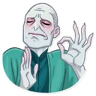 😌 emoji Волдеморт|@Stickery_UA|@Vergisticks Telegram sticker 18 of 30