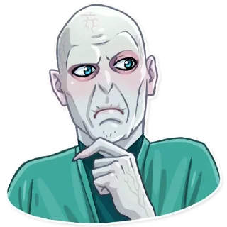 🤔 emoji Волдеморт|@Stickery_UA|@Vergisticks Telegram sticker 12 of 30
