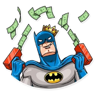🤑 emoji Бетмен|@Stickery_UA|@Vergisticks Telegram sticker 15 of 35