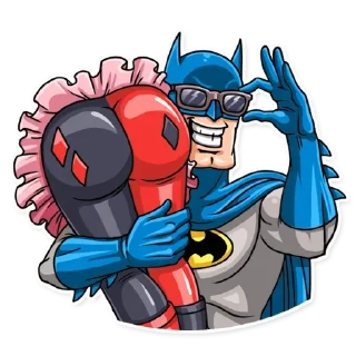 😎 emoji Бетмен|@Stickery_UA|@Vergisticks Telegram sticker 7 of 35