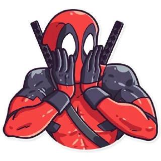 😱 emoji Дедпул|@Styckery_UA|@Vergisticks Telegram sticker 6 of 35