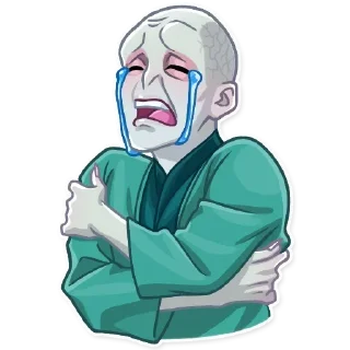 😭 emoji Волдеморт|@Stickery_UA|@Vergisticks Telegram sticker 22 of 30