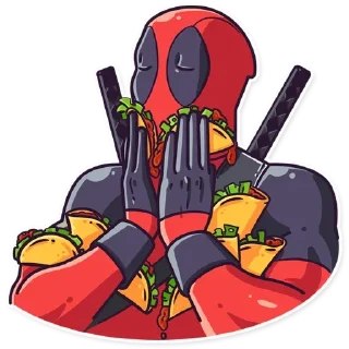 😌 emoji Дедпул|@Styckery_UA|@Vergisticks Telegram sticker 8 of 35