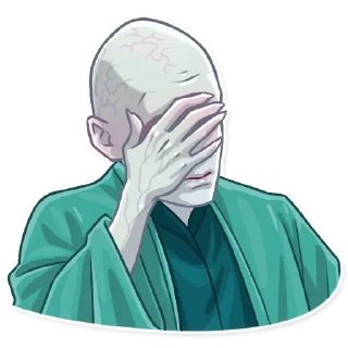 🤦‍♂️ emoji Волдеморт|@Stickery_UA|@Vergisticks Telegram sticker 11 of 30