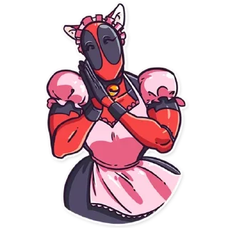 😚 emoji Дедпул|@Styckery_UA|@Vergisticks Telegram sticker 18 of 35