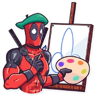 🎨 emoji Дедпул|@Styckery_UA|@Vergisticks Telegram sticker 9 of 35