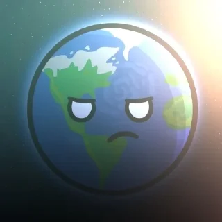 😡 emoji ꒰ 🌎 ꒱ ᴇᴀʀᴛʜ (шаранутый космос) Telegram sticker 15 of 35