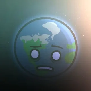 😟 emoji ꒰ 🌎 ꒱ ᴇᴀʀᴛʜ (шаранутый космос) Telegram sticker 11 of 35