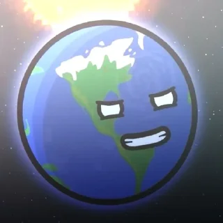 😈 emoji ꒰ 🌎 ꒱ ᴇᴀʀᴛʜ (шаранутый космос) Telegram sticker 10 of 35
