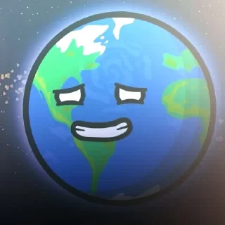😅 emoji ꒰ 🌎 ꒱ ᴇᴀʀᴛʜ (шаранутый космос) Telegram sticker 6 of 35