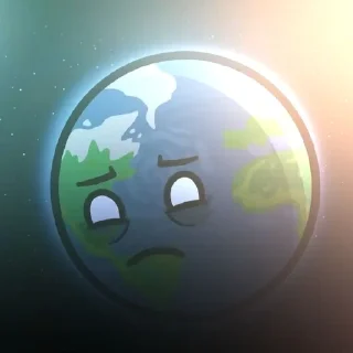 😔 emoji ꒰ 🌎 ꒱ ᴇᴀʀᴛʜ (шаранутый космос) Telegram sticker 12 of 35