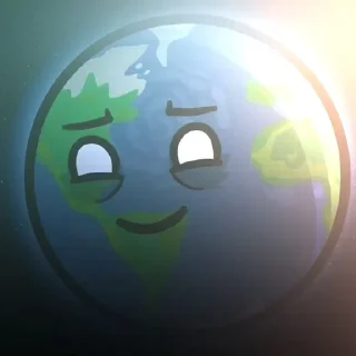 😌 emoji ꒰ 🌎 ꒱ ᴇᴀʀᴛʜ (шаранутый космос) Telegram sticker 13 of 35