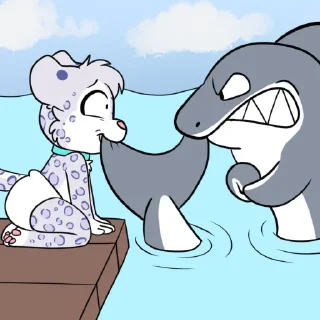 🦈 emoji Cloud Telegram sticker 24 of 47