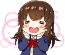 😍 emoji School girl ~Blazer~ :: @line_stickers Telegram sticker 17 of 40