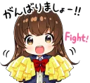 🙌 emoji School girl ~Blazer~ :: @line_stickers Telegram sticker 10 of 40