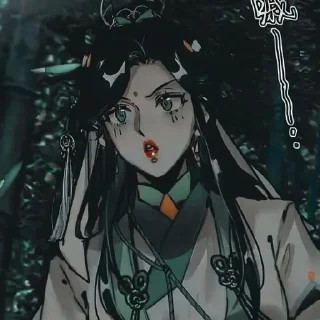 💨 emoji [ 🪷 ] 师青玄 | 𝗦𝗵𝗶 𝗤𝗶𝗻𝗴𝘅𝘂𝗮𝗻 ✧✦ Telegram sticker 10 of 66