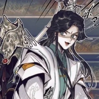 💨 emoji [ 🪷 ] 师青玄 | 𝗦𝗵𝗶 𝗤𝗶𝗻𝗴𝘅𝘂𝗮𝗻 ✧✦ Telegram sticker 14 of 66