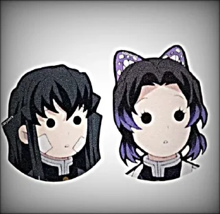 Sticker from @Muichironiisan (Not a ship) Muichiro and Shinobu